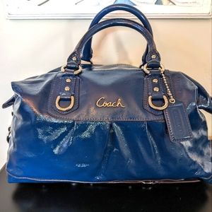 Blue Coach purse and matching wallet
